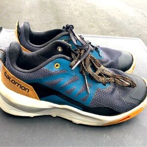 Salomon Women's Blue Gray Glide Max TR Athletic Sneakers shoes Size 3